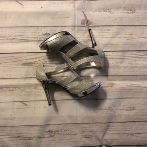 Silver Sparkles Heels